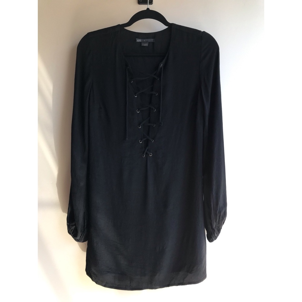 LACE UP BOHO MINI DRESS - Picture 2 of 4